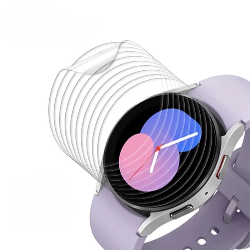 ฝาครอบ HD Soft Hydrogel ฟิล์ม Anti scratch สําหรับ Samsung Gear Galaxy Watch Fit 7 6 5 4 3 Classic P