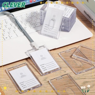 Clever ซองใส่นามบัตร อะคริลิคใส กันน้ํา กันฝุ่น แนวตั้ง แบบพกพา