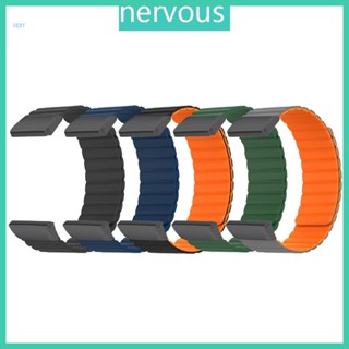 Nerv สายนาฬิกาข้อมือซิลิกา แม่เหล็ก กันน้ํา ปรับได้ สําหรับ Coros Vertix 2 Smartwatch