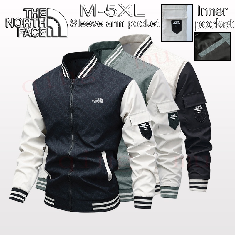 เสื้อแจ็กเก็ตเบสบอล กันน้ํา กันลม ระบายอากาศ พลัสไซซ์ M-5XL สําหรับผู้ชาย