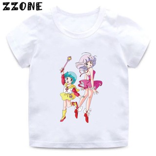 เสื้อยืดแขนสั้น พิมพ์ลายการ์ตูน Magical Angel Creamy Mami แฟชั่นฤดูร้อน สําหรับเด็กผู้หญิง