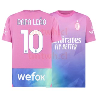 เสื้อกีฬาฟุตบอล AC Milan Third Pink สําหรับผู้ชาย 2023