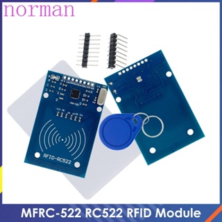 Norman MFRC-522 โมดูลเสาอากาศ RFID ทรงสี่เหลี่ยมผืนผ้า 40 มม. (1.57 นิ้ว)×60 มม.(2.36 นิ้ว) RC522 RFID IC คีย์ SPI สําหรับเครื่องอ่าน