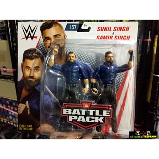 [2018.12] WWE Battle Pack 57 Sunil Singh &amp; Samir Singh (Singh Brother) 7-Inch Figures