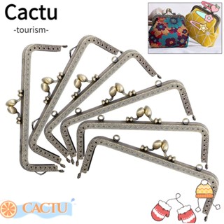 Cactu ตะขอล็อคกระเป๋า แบบโลหะ สไตล์วินเทจ DIY