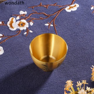 Wonda ถ้วยน้ําศักดิ์สิทธิ์ ทองแดงบริสุทธิ์ สไตล์โบราณ สําหรับบูชาพระพุทธรูป ตกแต่งบ้าน