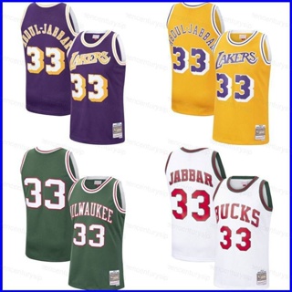 เสื้อกีฬาแขนกุด ลายทีม L.A.Lakers Abdul-Jabbar GP1 NBA Jersey พลัสไซซ์ สําหรับผู้ชาย และผู้หญิง PG1