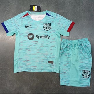 เสื้อฟุตบอล Barcelona สีเขียว สําหรับเด็ก 2023