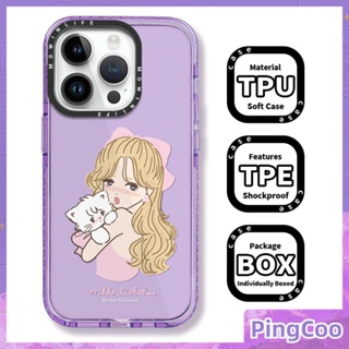 Pingcoo - เข้ากันได้สำหรับ เคส iphone 11 เคสไอโฟน เคสไอโฟน11 Soft Case เคสใสหนากันกระแทกป้องกันกล้องสีชมพูกรอบสีม่วงโบว์สาวเข้ากันได้กับ iPhone 14 PRO MAX 13 12 PRO MAX XR XS MAX 7Plus 8 PLUS