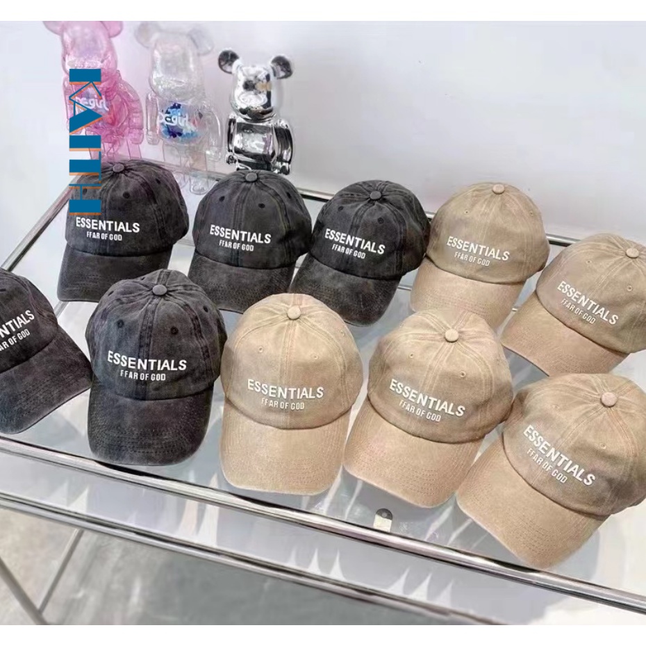 หมวกเบสบอล ผ้าฝ้าย พิมพ์ลายตัวอักษร FOG สีเทา สีกากี แฟชั่นยอดนิยม สไตล์คลาสสิก สําหรับคู่รัก
