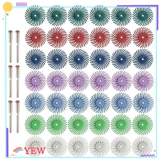Yew ล้อเจียร 1 นิ้ว ก้าน 3 มม. 80-2500 หลากสี สําหรับขัดเครื่องประดับ ไม้ โลหะ 42 ชิ้น