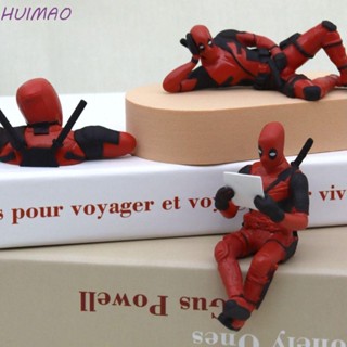 Huimao โมเดลฟิกเกอร์ Marvel Deadpool ตกแต่งแดชบอร์ด รถยนต์ สํานักงาน เดสก์ท็อป ของสะสม ของเล่น ของสะสม โมเดลรถยนต์ แดชบอร์ด สําหรับเด็ก