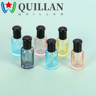 Quillan ขวดน้ําหอม ขวดรีฟิล ที่มีสีสัน ขวดเปล่า แบบลูกกลิ้ง ขวดแก้วเปล่า