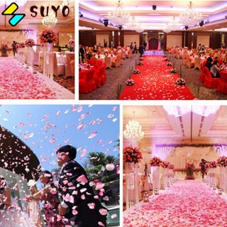 Suyo กลีบดอกกุหลาบผ้าไหม DIY สําหรับงานปาร์ตี้ 200 500 1000 ชิ้น