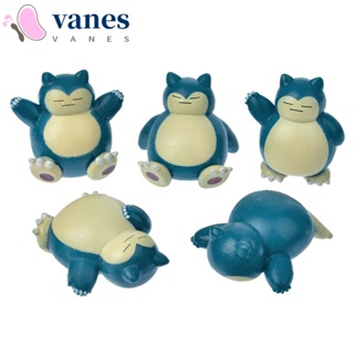 Vanes1 โมเดลตุ๊กตาฟิกเกอร์ Pokemon Snorlax ขนาด 4 ซม. ของเล่นสําหรับเด็ก