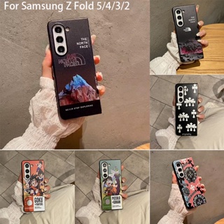 เคสโทรศัพท์มือถือแบบแข็ง ฝาพับ กันกระแทก ลายภูเขา Son Goku Piccolo สีดํา สําหรับ Samsung Galaxy Z Fold 5 4 3 2 Fold5 Flip5 Flip4 Flip3 Flip2 5G