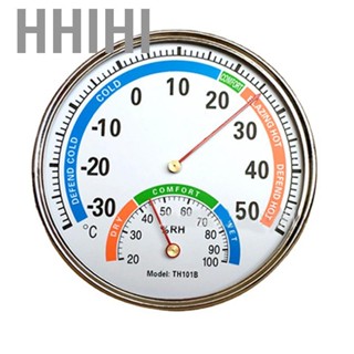 Hhihi Hygrometer Pointer Type Full Metal Multifunction Indoor for Baby s Room Hospital Pharmacy