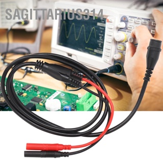 Sagittarius314 P1206 ปลั๊ก BNC ตัวผู้เพื่อตรงกล้วยปลั๊กโคแอกเซียลสาย Oscilloscope ทดสอบ 100 ซม