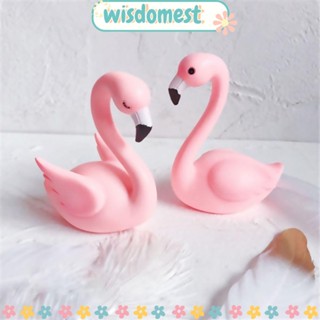 Wisdomest ตุ๊กตานกฟลามิงโก้ สีชมพู น่ารัก ของขวัญวันเกิด ตกแต่งบ้าน งานแต่งงาน ขนมหวาน