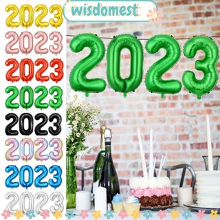 Wisdomest ลูกโป่งพองลม รูปตัวเลข สําหรับตกแต่งเทศกาลปี 2023