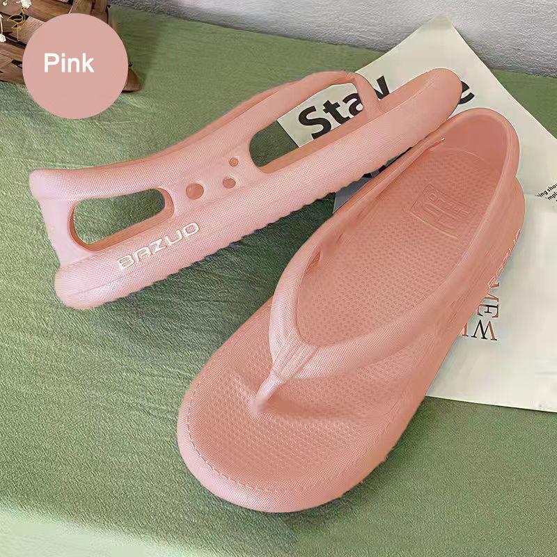 รองเท้าแตะ Bazuo สไลด์ใหม่สําหรับผู้หญิงและผู้ชาย EVA พื้นหนาไม่ลื่น Quick-Dry Flip-Flop
