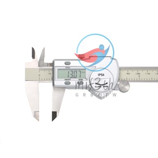 เวอร์เนียคาลิปเปอร์ดิจิทัล สเตนเลส หน้าจอ LCD กันน้ํา IP54 ขนาดมม./นิ้ว