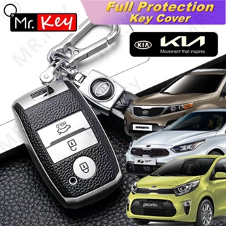 【Mr.Key】ใหม่ เคสกุญแจรีโมตรถยนต์ TPU อุปกรณ์เสริม สําหรับ KIA Rio Cerato KX3 5 Sportage Soul Optima Picanto Forte Carnival