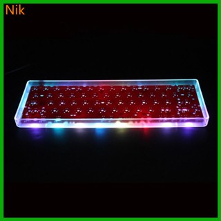 คีย์บอร์ดเล่นเกม QMK GH60 พลาสติก 60% สําหรับ Poker2 Pok3r Faceu 60