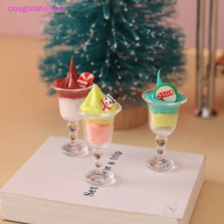 Coagulatelove แก้วไอศกรีมจิ๋ว 1:12 สําหรับตกแต่งบ้านตุ๊กตา 4 ชิ้น [ขายดี]