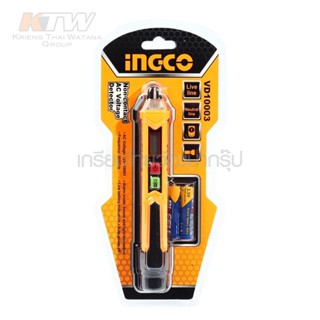 INGCO ปากกาวัดไฟ รุ่น VD10003 แบบไม่สัมผัส (ไขควงลองไฟ) (12V ~ 1000V)แจ้งเตือนด้วยแสงไฟและเสียง คุณภาพดีToolsSupplies