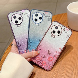 เคสโทรศัพท์ซิลิโคน TPU แบบนิ่ม ลายกลิตเตอร์ ประดับเพชรเทียม กันกระแทก สําหรับ Infinix Note 12 2023 X676C