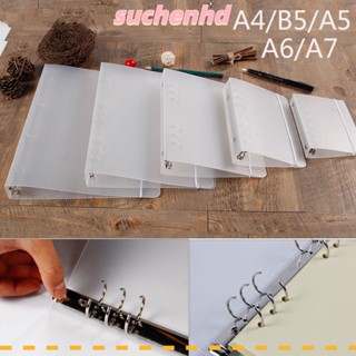 Suchenhd สมุดโน้ตไดอารี่ พลาสติก ขนาด A4 B5 A5 A6 A7 แบบเติมได้