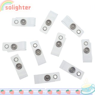 Solighter คลิปหนีบตาไก่ PVC 10 ชิ้น พร้อมสายคล้อง 10 ชิ้น