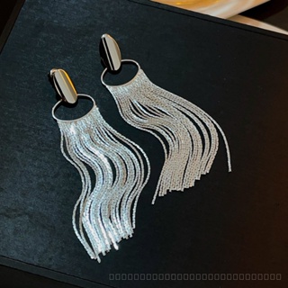 0908YWJD European and American Style High-Grade Hollow Extra Long Tassel Earrings Fashion Minority Design Model Style Long Eardrop QQA1