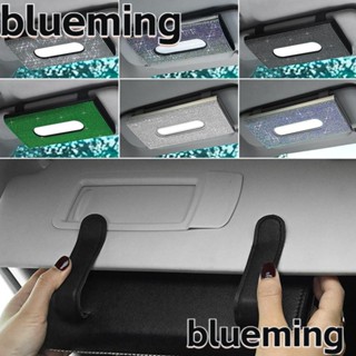 Blueming2 กล่องใส่กระดาษทิชชู่ หนัง PU ประดับเพชร แวววาว อเนกประสงค์