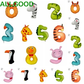 Allgoods ตุ๊กตายัดนุ่น รูปตัวอักษร ตัวเลข 0-9 ขนนิ่ม ของเล่นสําหรับเด็ก