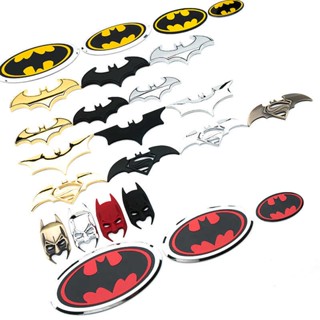 New Car 3D Exterior Decoration Bumper Stickers Metal Personality Bat Car Logo Tail Tag Hood Label Side Seam Label Multiple Options metal sticker Car decoration