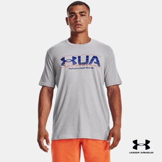 Under Armour Mens UA Vintage Branded Script Short Sleeve เสื้อแขนสั้น UA Vintage Branded Script สำหรับผู้ชาย