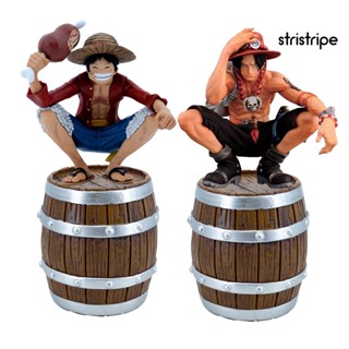 [STR] โมเดลฟิกเกอร์ไม้ PVC รูปการ์ตูนอนิเมะ One Piece สําหรับตกแต่งโต๊ะ