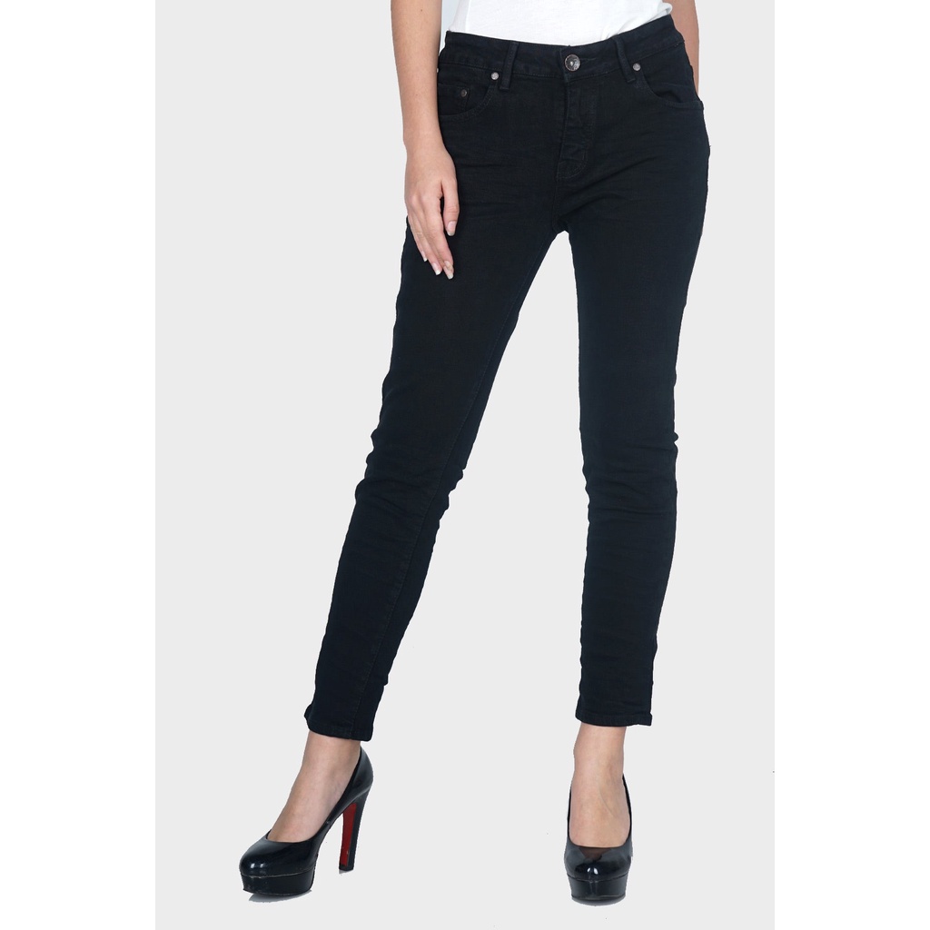 BodyTalk Skinny Jeans 80 Series Black Raw Handmade 43S80T3BK