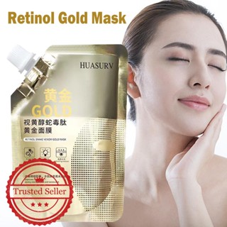 Retinol Gold Mask Pore Clearing Smear Tear Pull Type โคลนฟิล์ม 100 มล. Y9R6