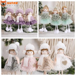 Sutee จี้ตุ๊กตาแขวน สีม่วง สีเขียว สําหรับตกแต่งบ้าน ต้นคริสต์มาส