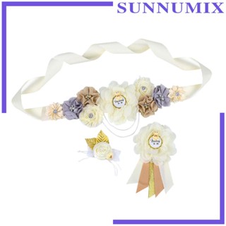 [Sunnimix] ชุดเข็มขัดคาดเอว เข็มกลัด สําหรับถ่ายภาพคนท้อง 3 ชิ้น