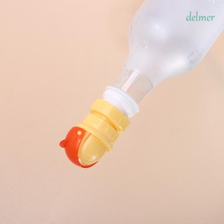 Delmer 2 in 1 ฝาขวดน้ําซิลิโคน พร้อมหลอดดูด กันหก สําหรับเด็ก