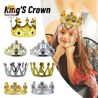 Narcissus KingS Crown กิ๊บติดผม รูปมงกุฎ ประดับเพชร แฟชั่น สําหรับปาร์ตี้ฮาโลวีน