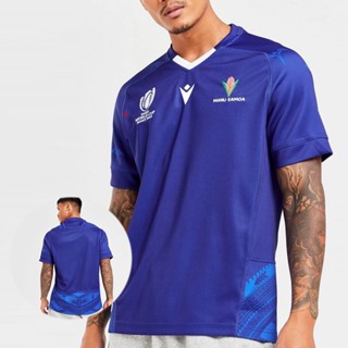 2023 เสื้อกีฬารักบี้ ลายทีมชาติฟุตบอลโลก Samoa Rugby Jersey