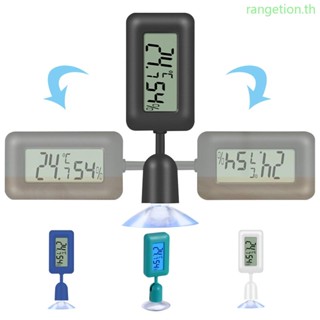 Ran เครื่องวัดอุณหภูมิความชื้นสัตว์เลื้อยคลาน พร้อมถ้วยดูดดิจิตอล