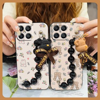 Simplicity Cartoon Phone Case For Huawei Honor X8 Black pearl pendant Back Cover Anti-knock phone case Waterproof