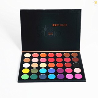 [BY]BEAUTY Glazed พาเลทอายแชโดว์ ไฮไลท์ เนื้อแมตต์ 35 สี สําหรับแต่งหน้า  #Hometh