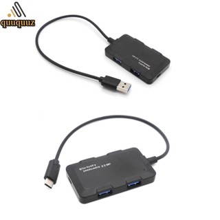 Quu ความเร็วสูง 480Mbps คุณภาพสูง ​​อะแดปเตอร์ฮับ USB 2 0 4 พอร์ต สําหรับคอมพิวเตอร์ แล็ปท็อป โน้ตบุ๊ก